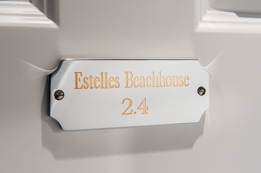 Eingang Appartement Estelles Beachhouse - Weisse Villa am Meer