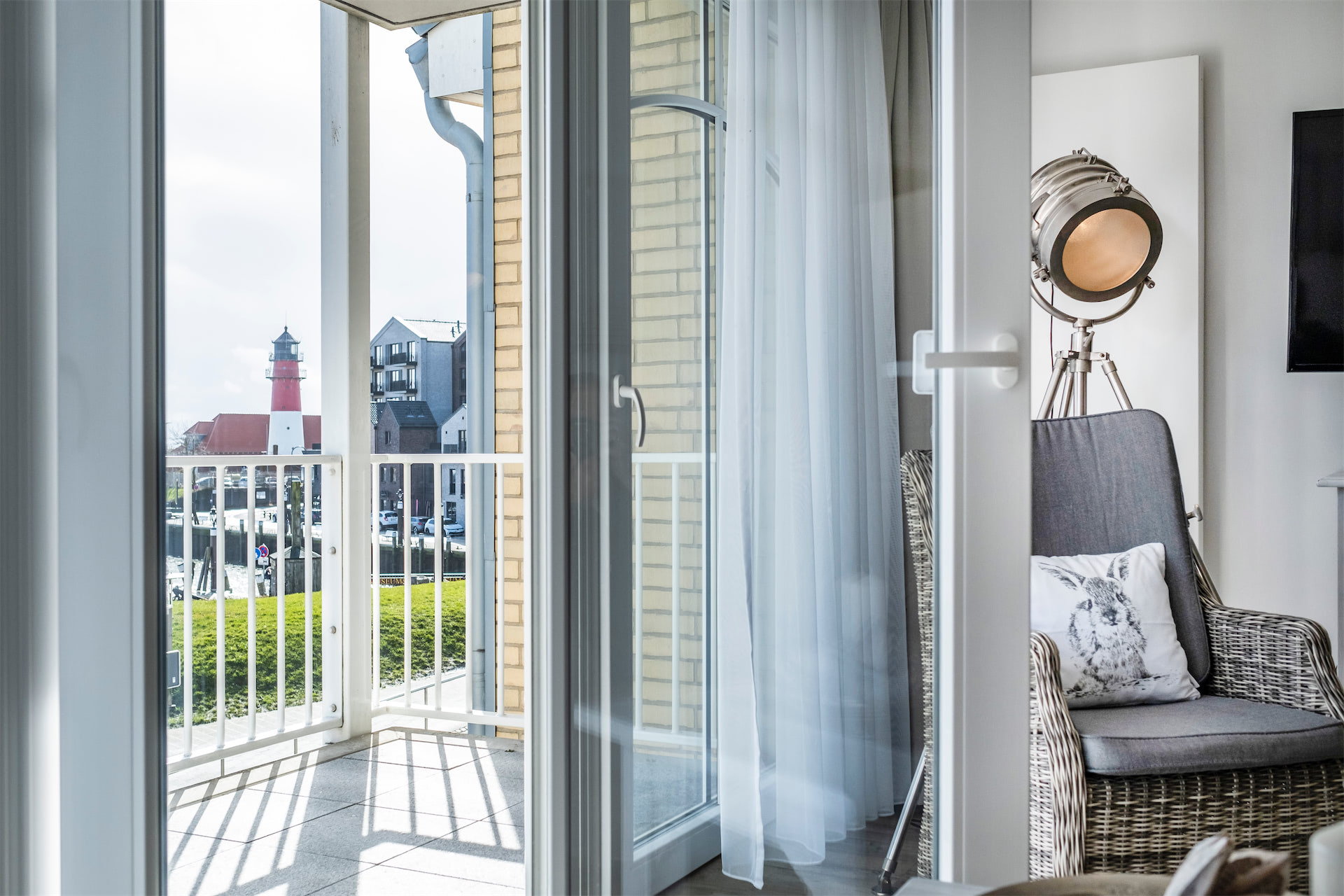 Aussicht Appartement Hafenblick - Weisse Villa am Meer