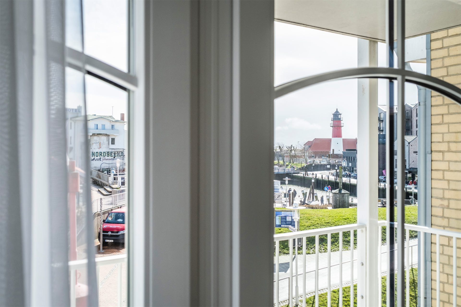 Aussicht Appartement Hafenblick - Weisse Villa am Meer